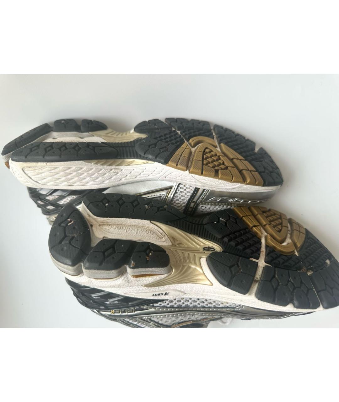 NEW BALANCE Серебряные текстильные кроссовки, фото 7