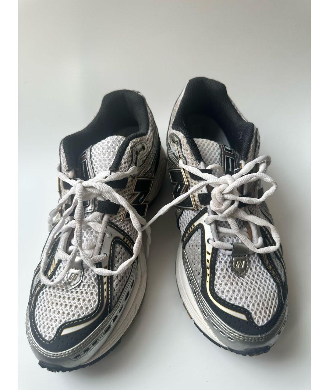 NEW BALANCE Серебряные текстильные кроссовки, фото 2