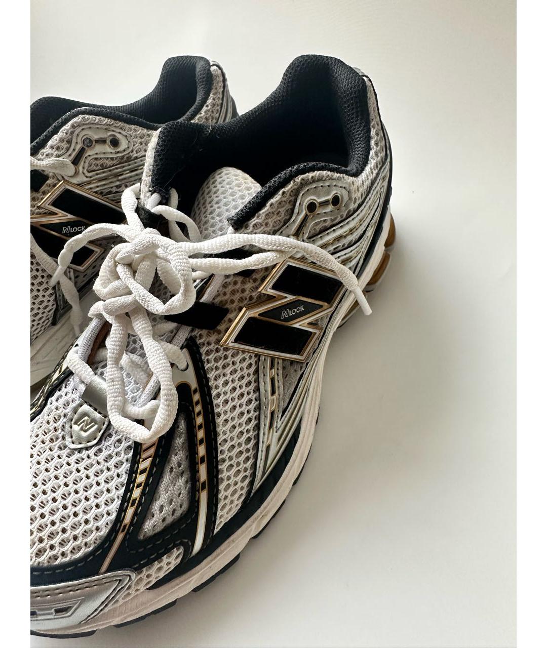 NEW BALANCE Серебряные текстильные кроссовки, фото 3