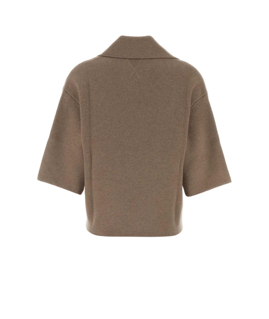 BOTTEGA VENETA Бежевый кашемировый джемпер / свитер, фото 2