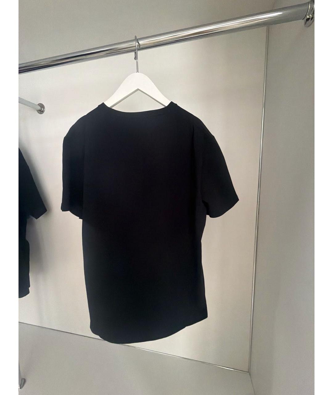 ALEXANDER MCQUEEN Черная хлопковая футболка, фото 2
