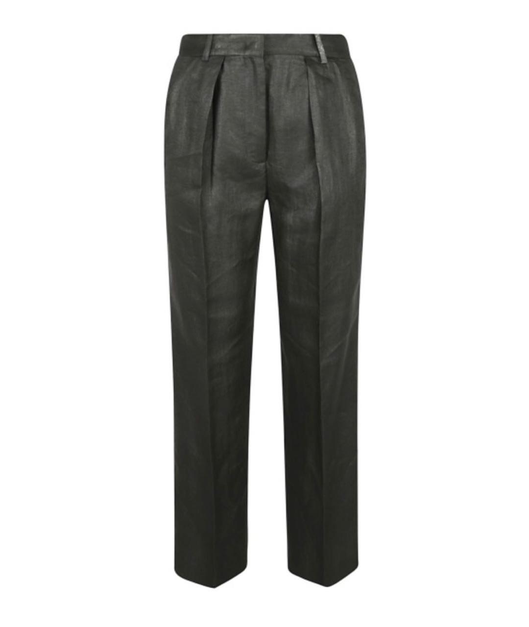 FABIANA FILIPPI Зеленый льняной костюм с брюками, фото 3