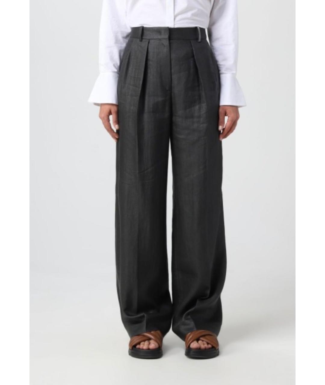 FABIANA FILIPPI Зеленый льняной костюм с брюками, фото 5