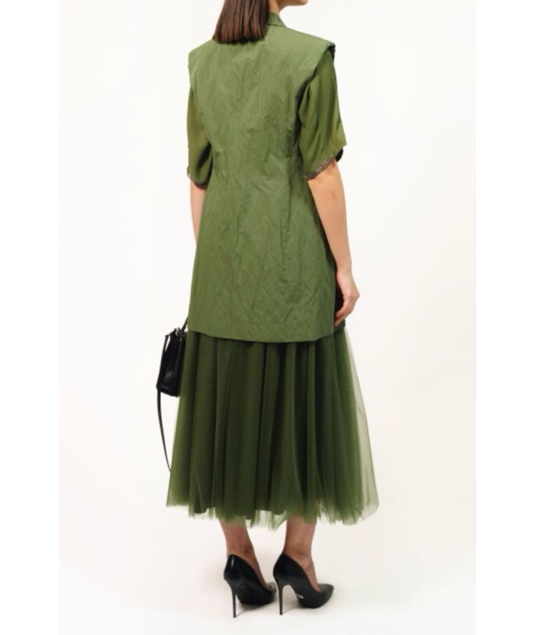 FABIANA FILIPPI Зеленая хлопковая жилетка, фото 4