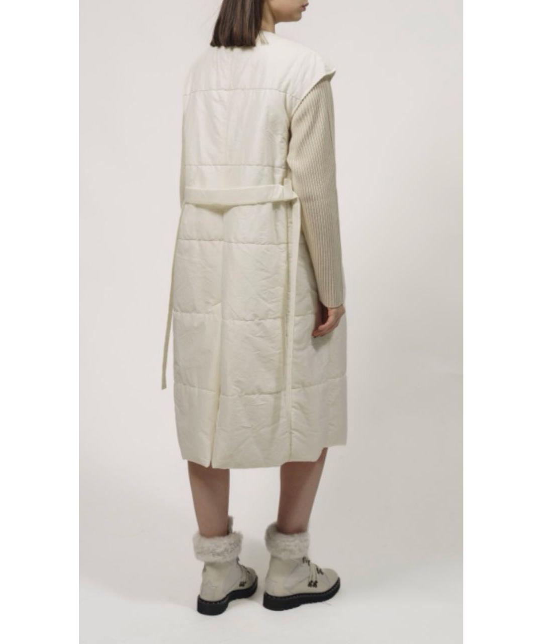 FABIANA FILIPPI Белый полиэстеровый жилет, фото 3