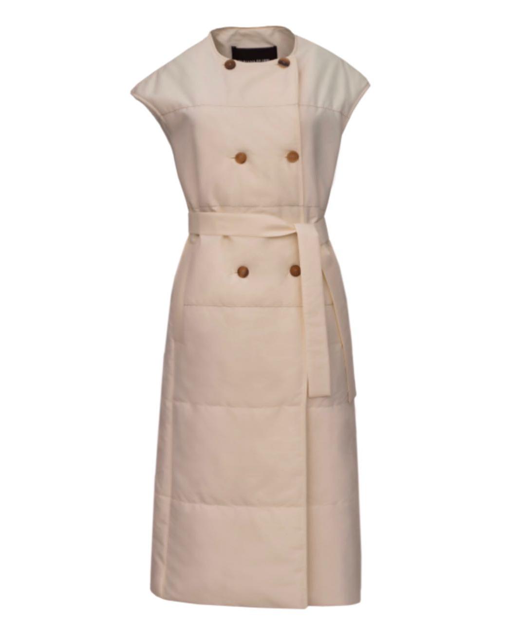 FABIANA FILIPPI Белый полиэстеровый жилет, фото 1