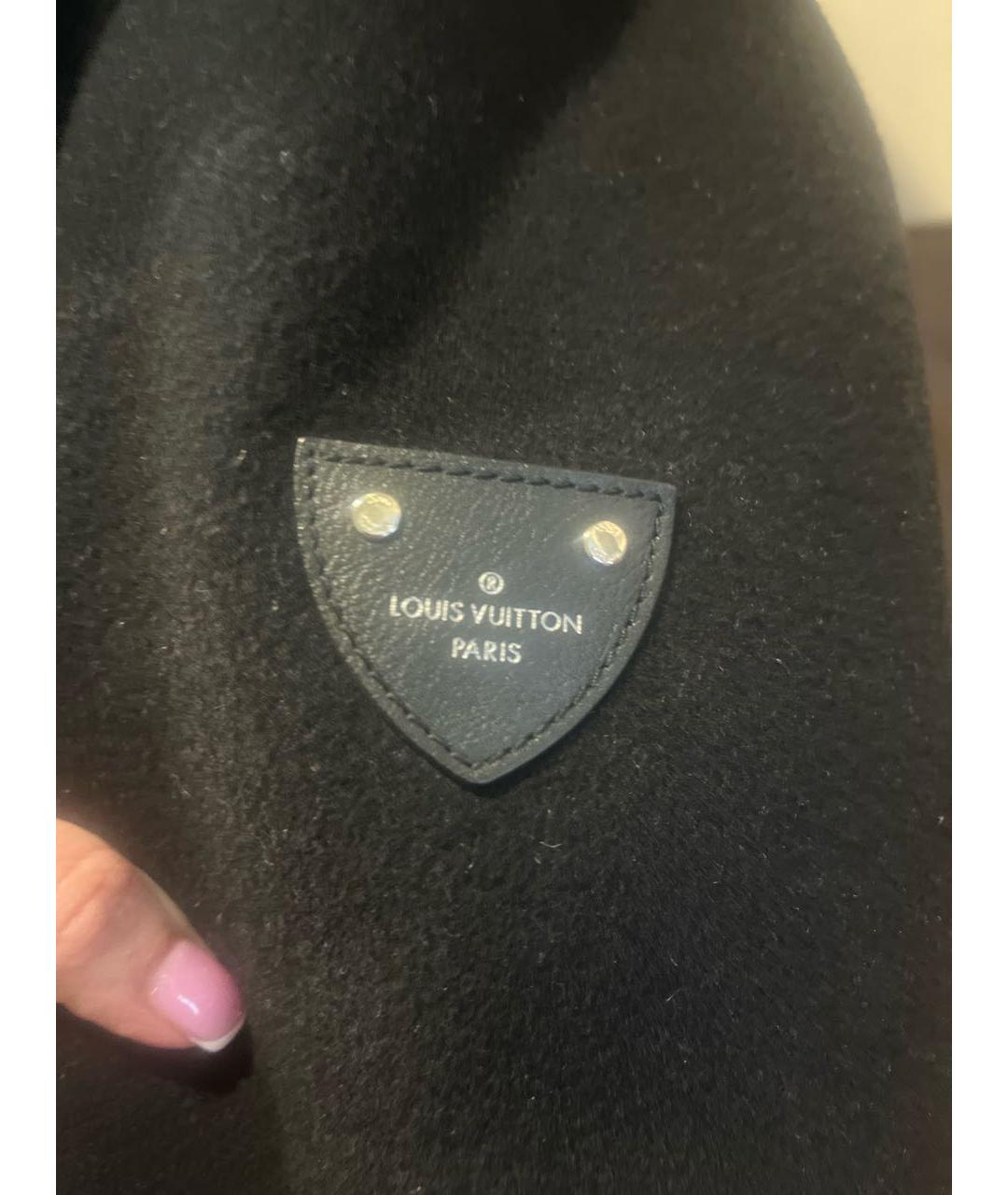 LOUIS VUITTON Черное кашемировое пальто, фото 6