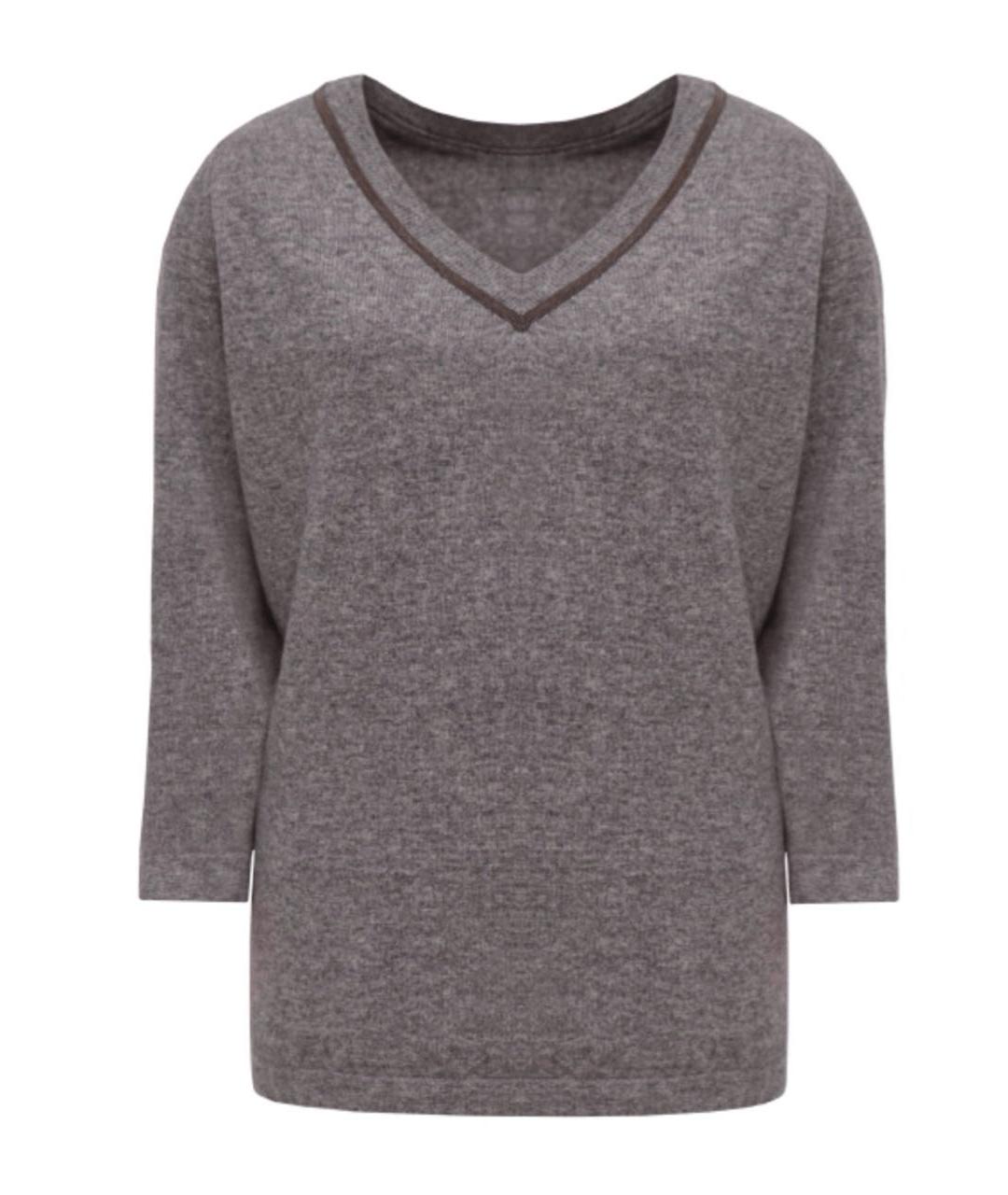 FABIANA FILIPPI Серый шерстяной джемпер / свитер, фото 1