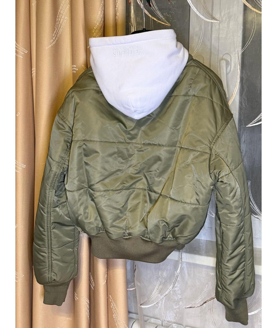 VETEMENTS Зеленая полиуретановая куртка, фото 2