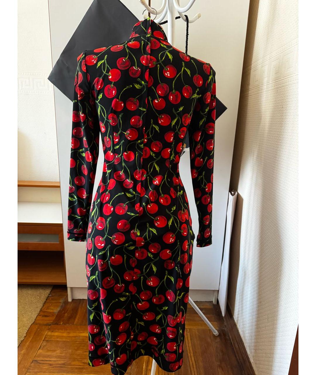 DOLCE&GABBANA Красное полиамидовое коктейльное платье, фото 2