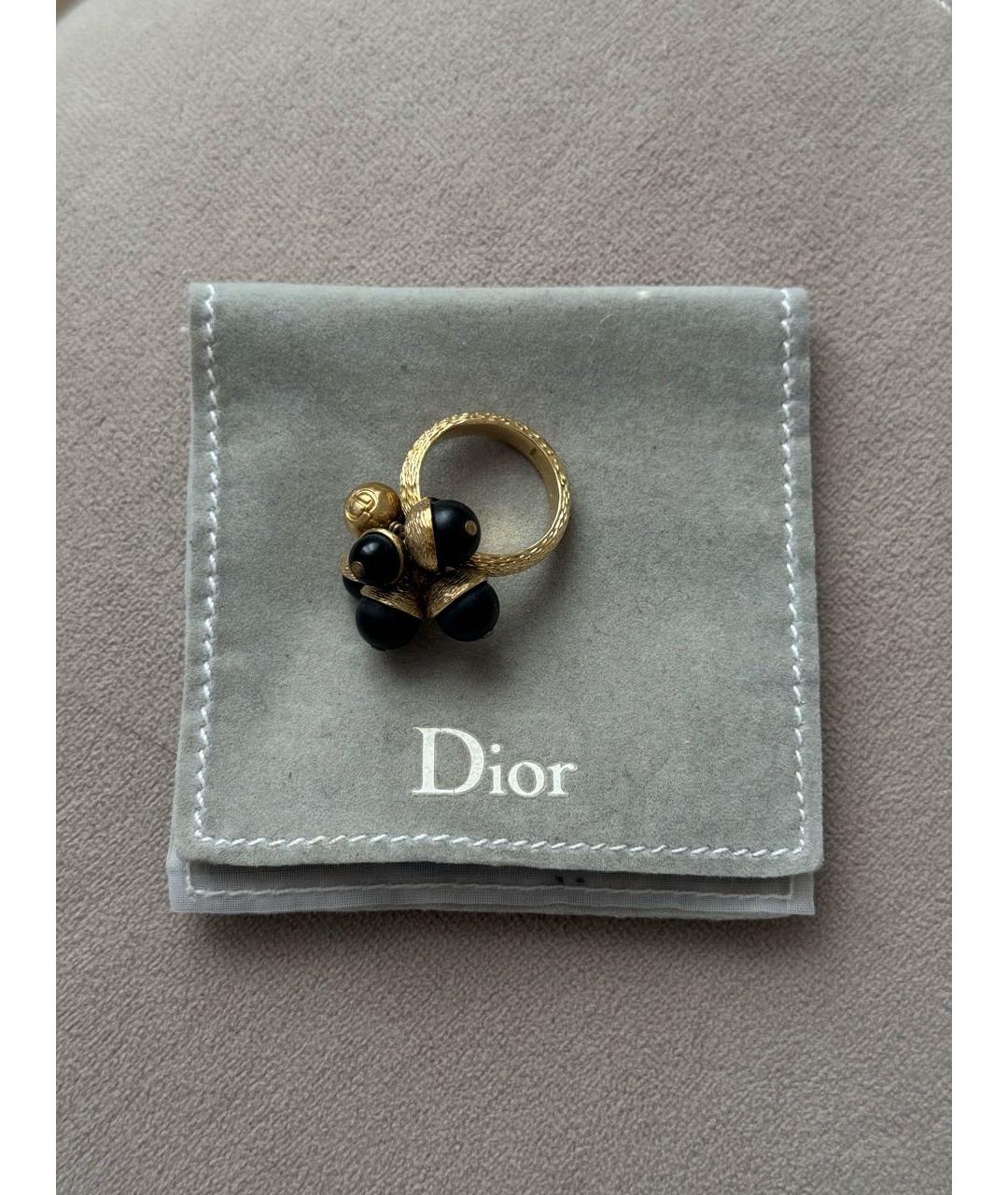 CHRISTIAN DIOR Золотое металлическое кольцо, фото 4