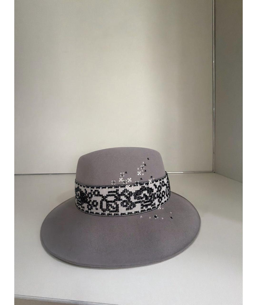 MAISON MICHEL Серая шляпа, фото 3