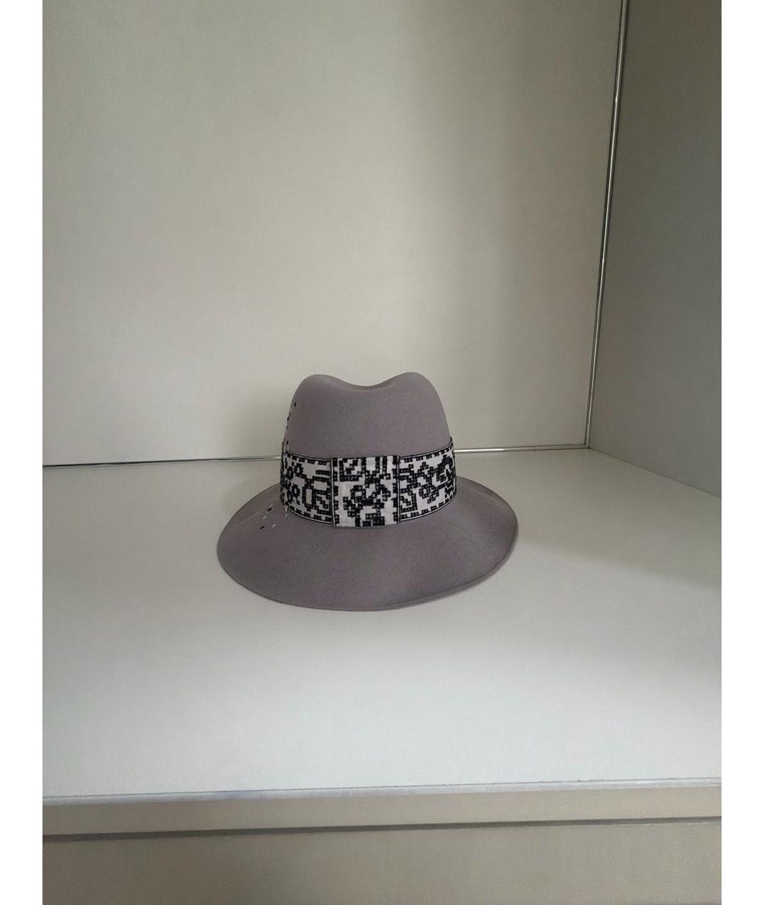 MAISON MICHEL Серая шляпа, фото 2