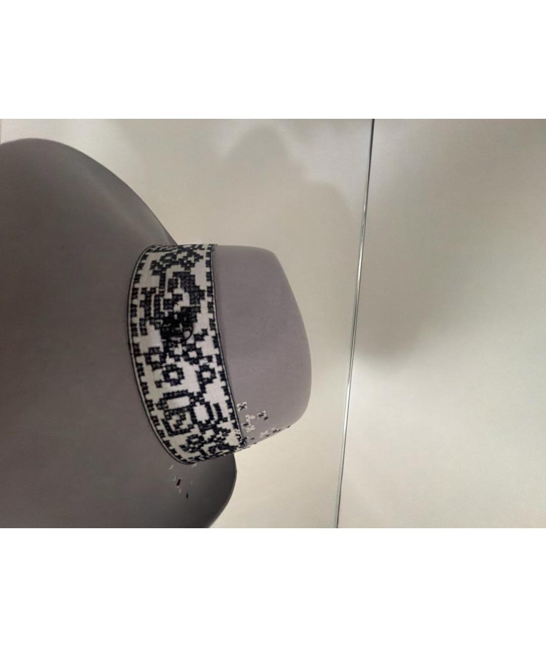 MAISON MICHEL Серая шляпа, фото 7