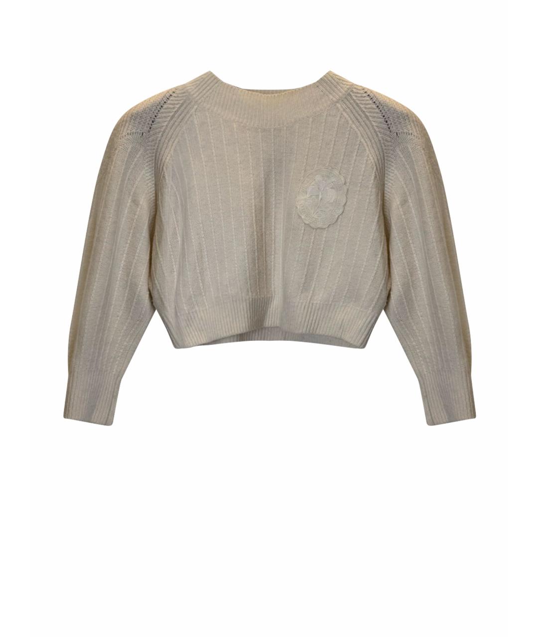 ULYANA SERGEENKO Бежевый кашемировый джемпер / свитер, фото 1