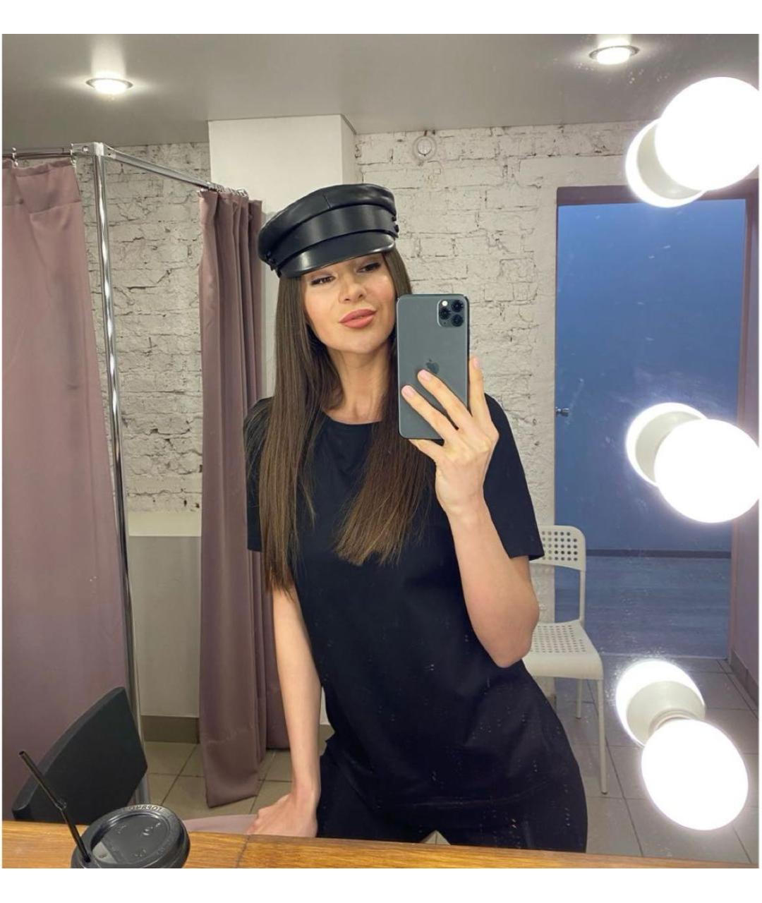 RUSLAN BAGINSKIY Черная кожаная кепка, фото 7