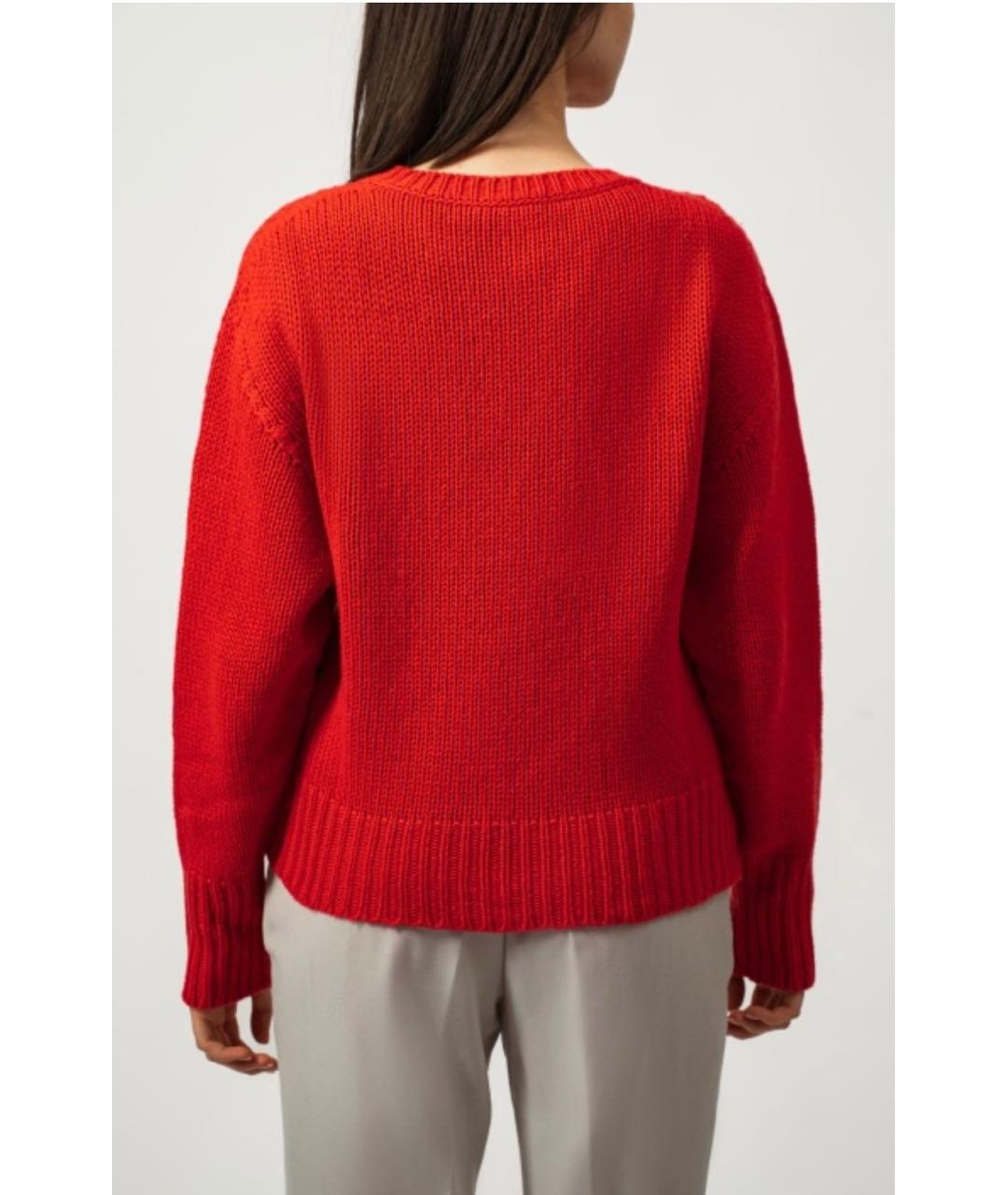 FABIANA FILIPPI Красный шерстяной джемпер / свитер, фото 4