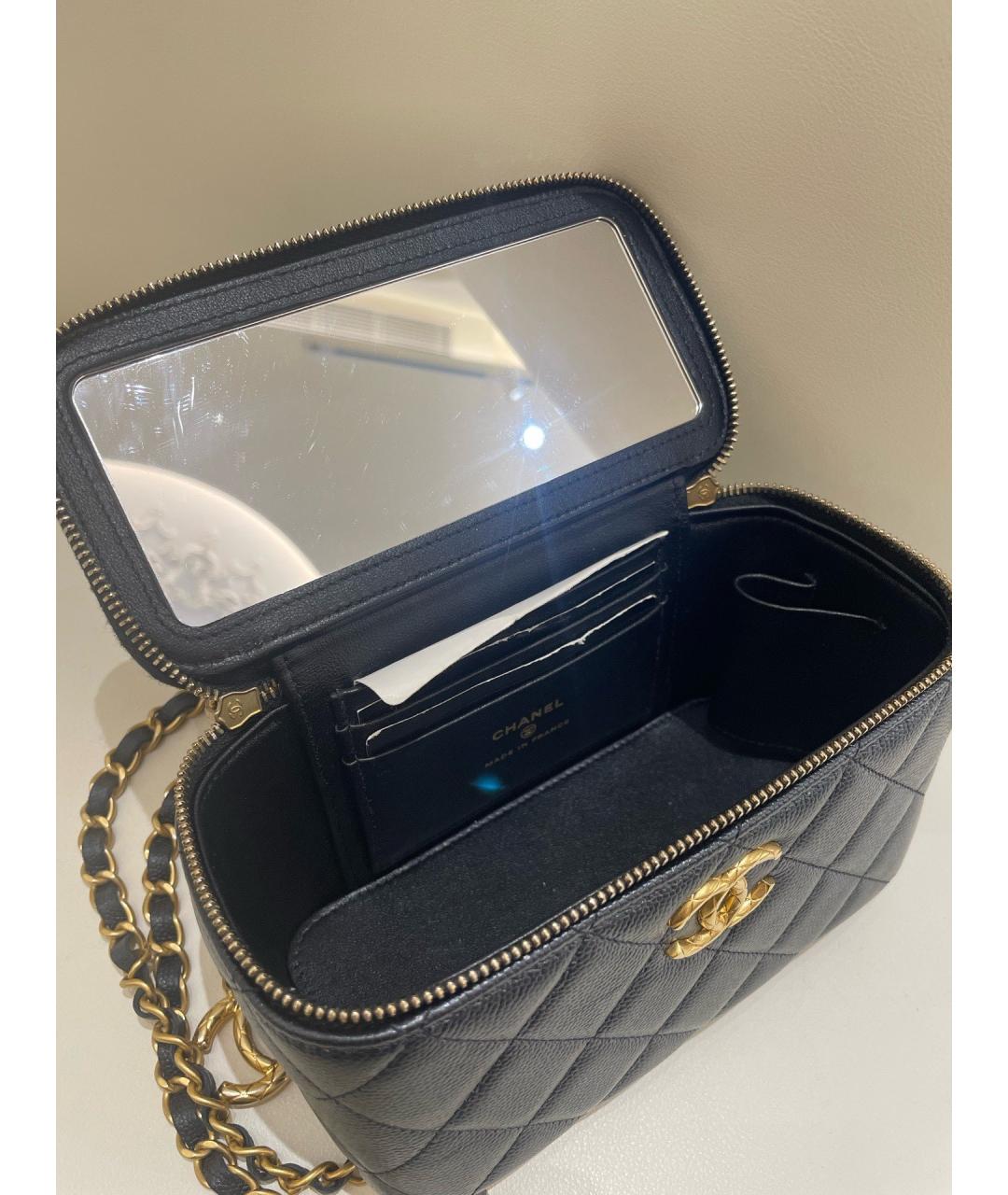 CHANEL Черная кожаная сумка через плечо, фото 4