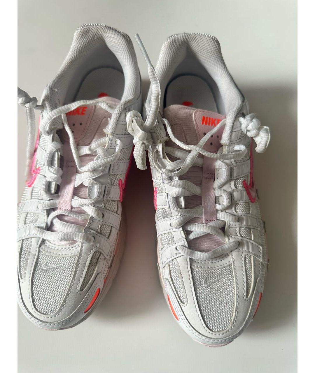 NIKE Белые текстильные кроссовки, фото 3