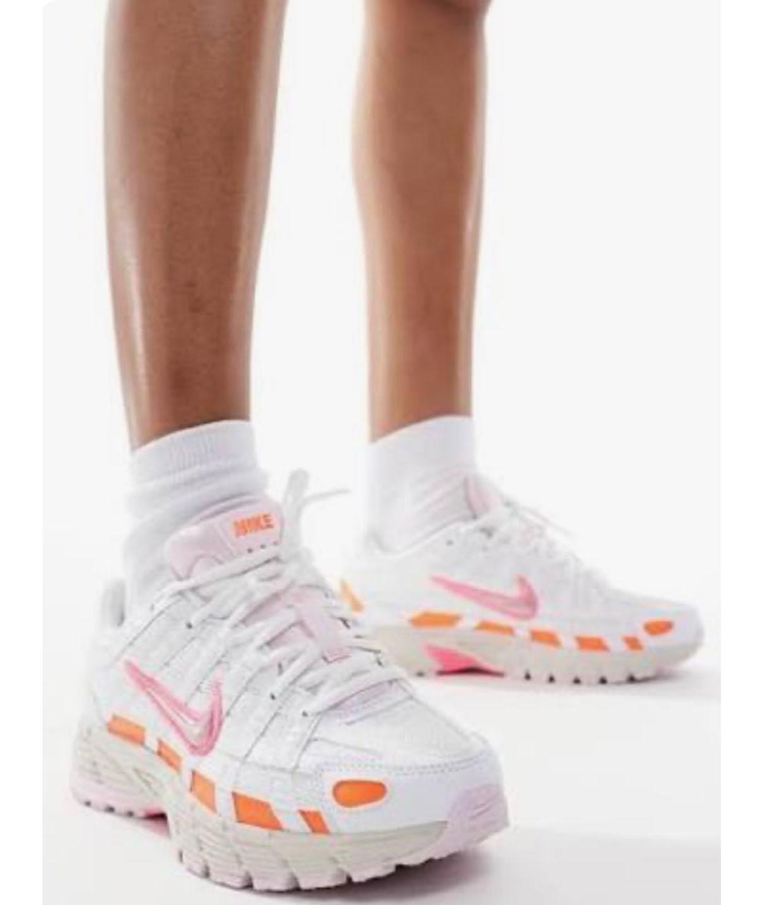 NIKE Белые текстильные кроссовки, фото 2