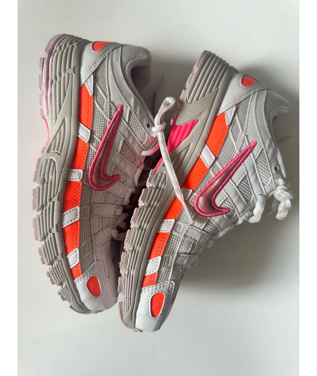 NIKE Белые текстильные кроссовки, фото 5