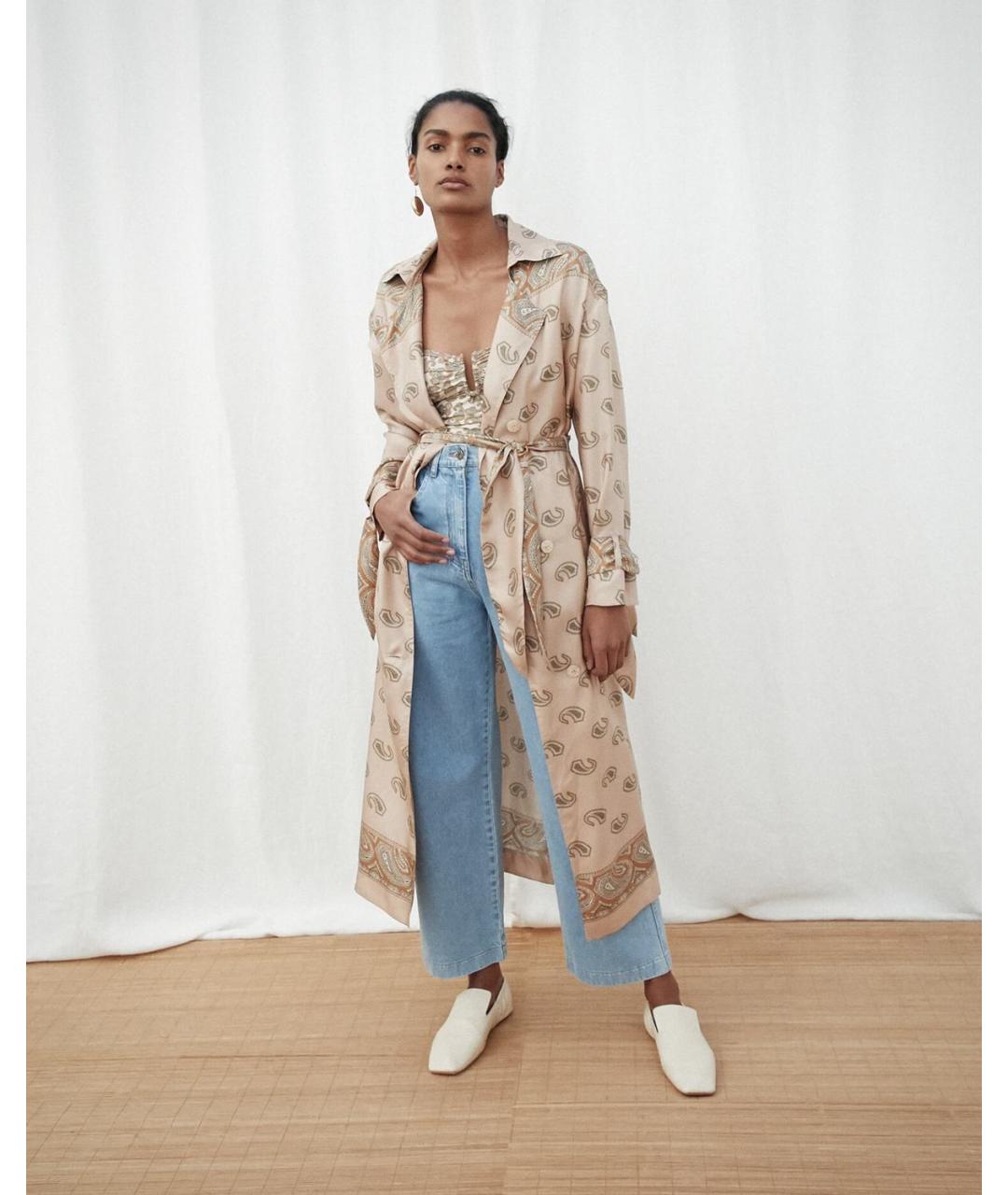 NANUSHKA Мульти шелковое повседневное платье, фото 5