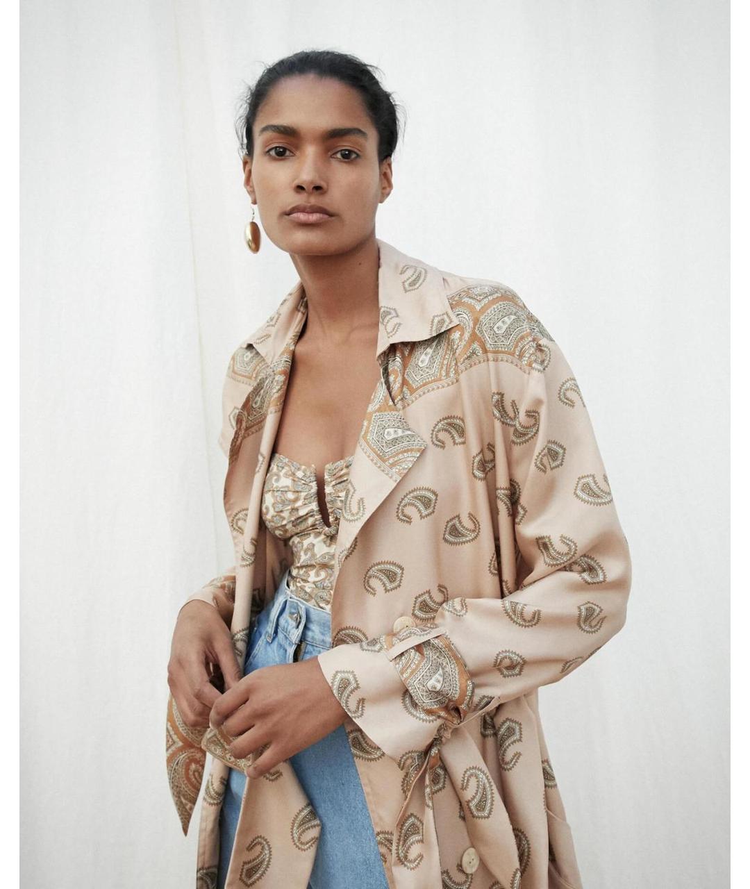 NANUSHKA Мульти шелковое повседневное платье, фото 4