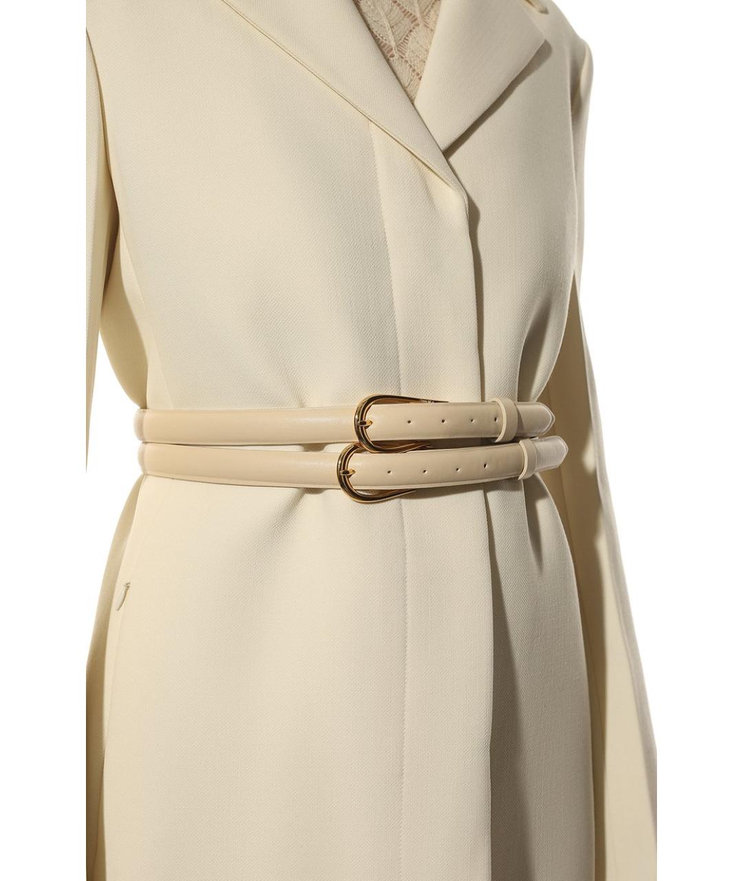 NANUSHKA Бежевый ремень из искусственной кожи, фото 2