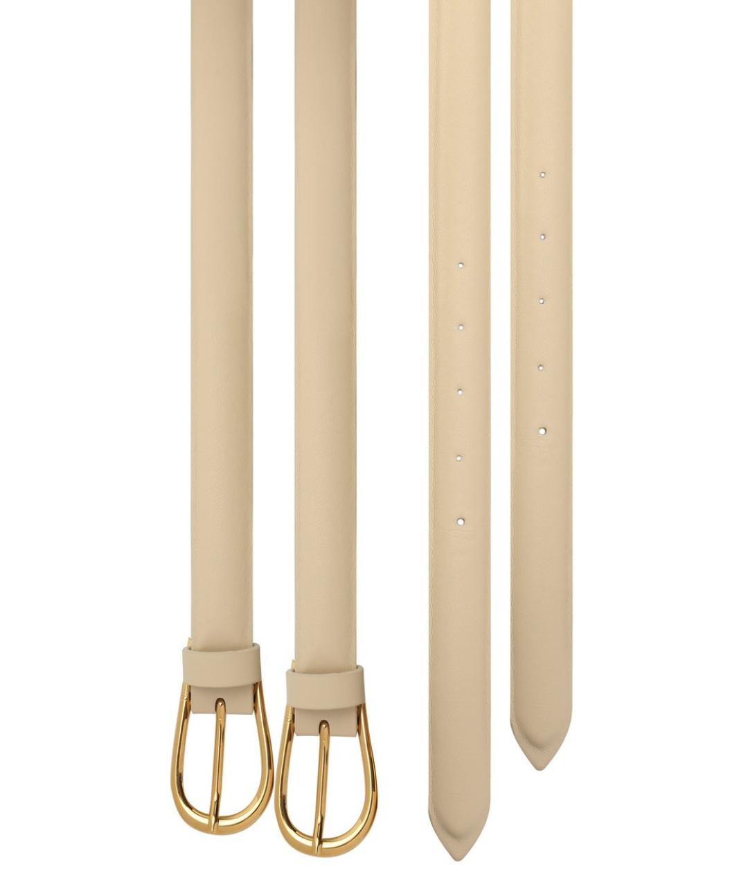 NANUSHKA Бежевый ремень из искусственной кожи, фото 3