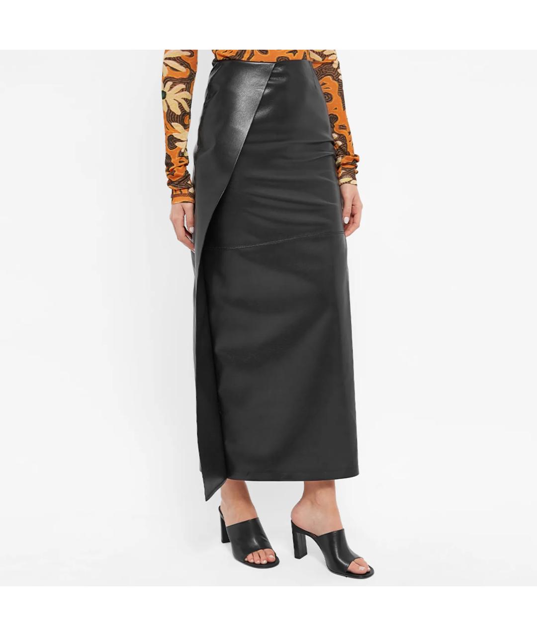 NANUSHKA Черная юбка макси, фото 2