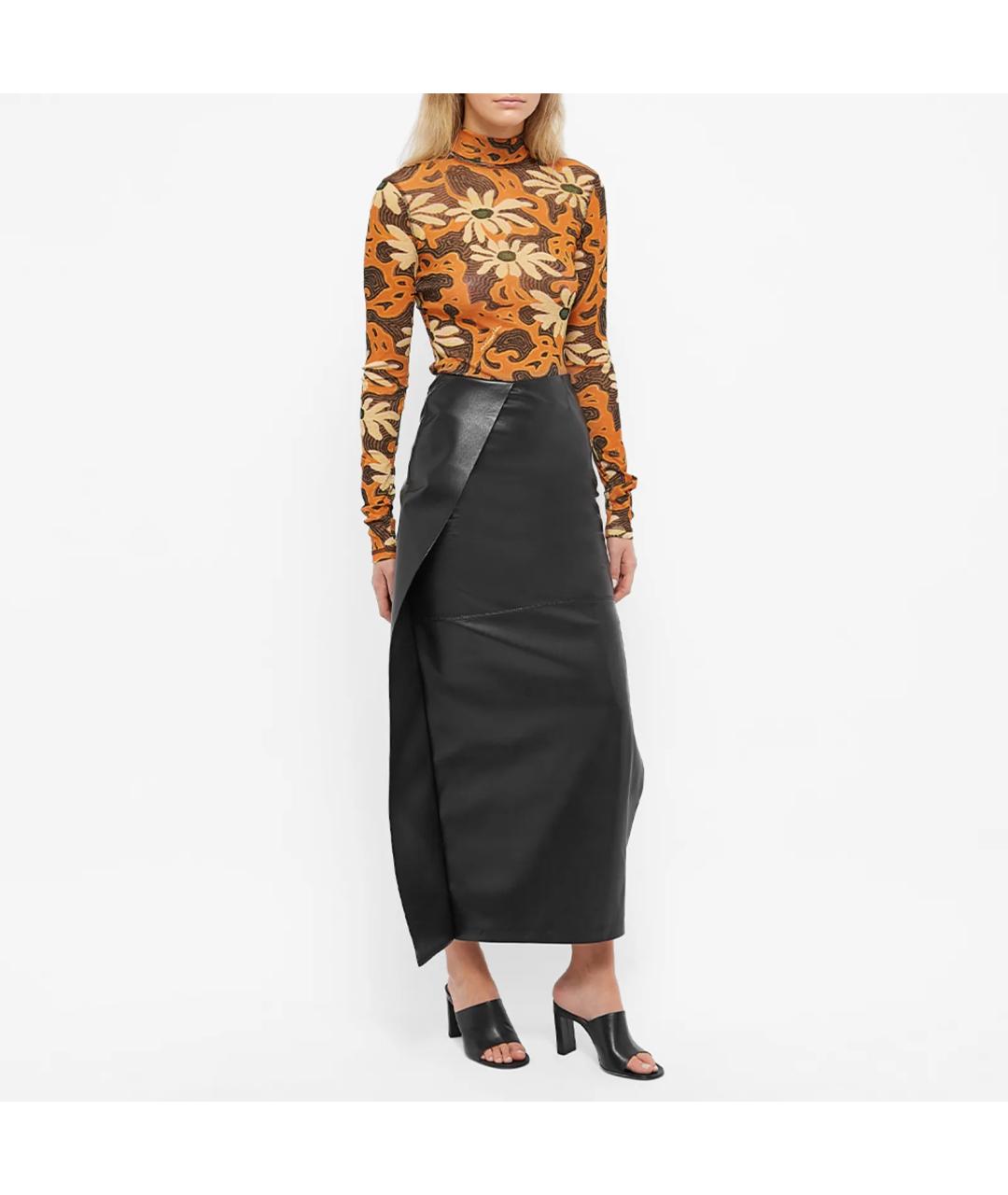 NANUSHKA Черная юбка макси, фото 4