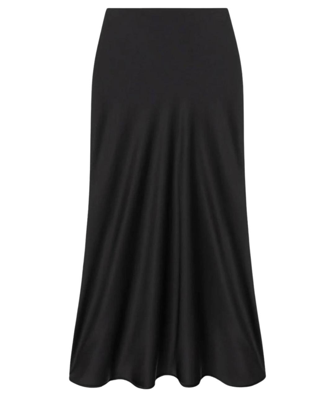 NANUSHKA Черная ацетатная юбка макси, фото 1