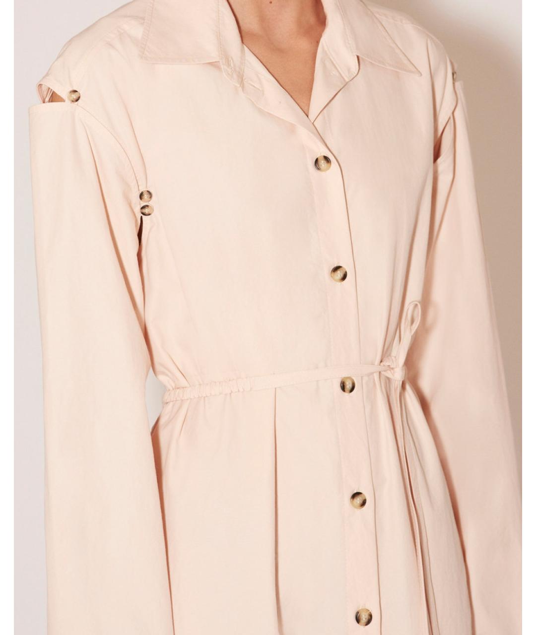 NANUSHKA Розовое хлопковое повседневное платье, фото 5