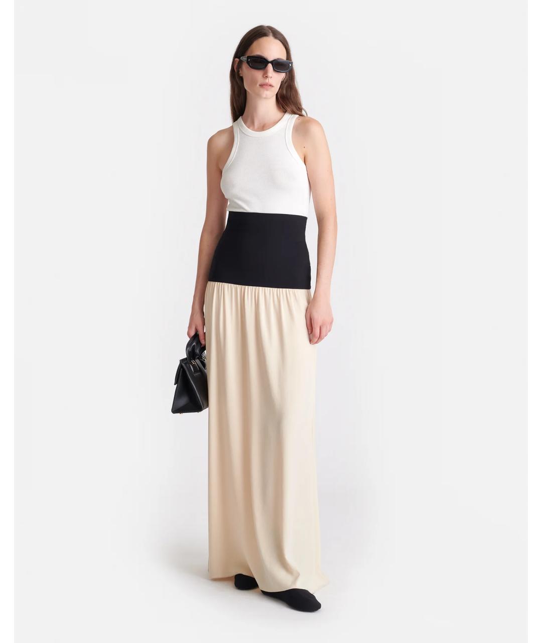 NANUSHKA Бежевая юбка макси, фото 3