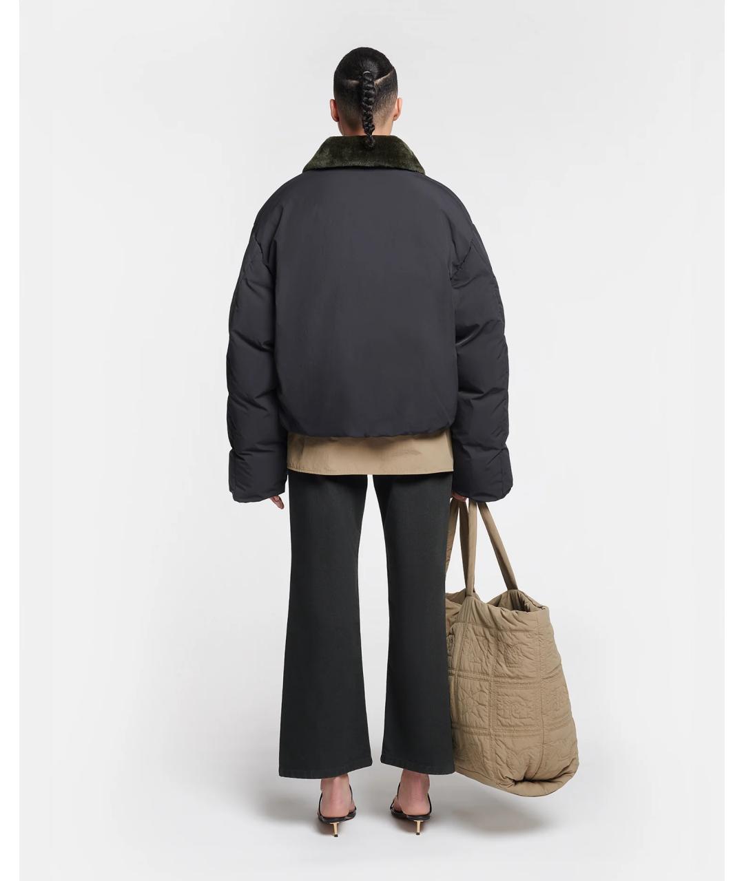 NANUSHKA Черная полиамидовая куртка, фото 3