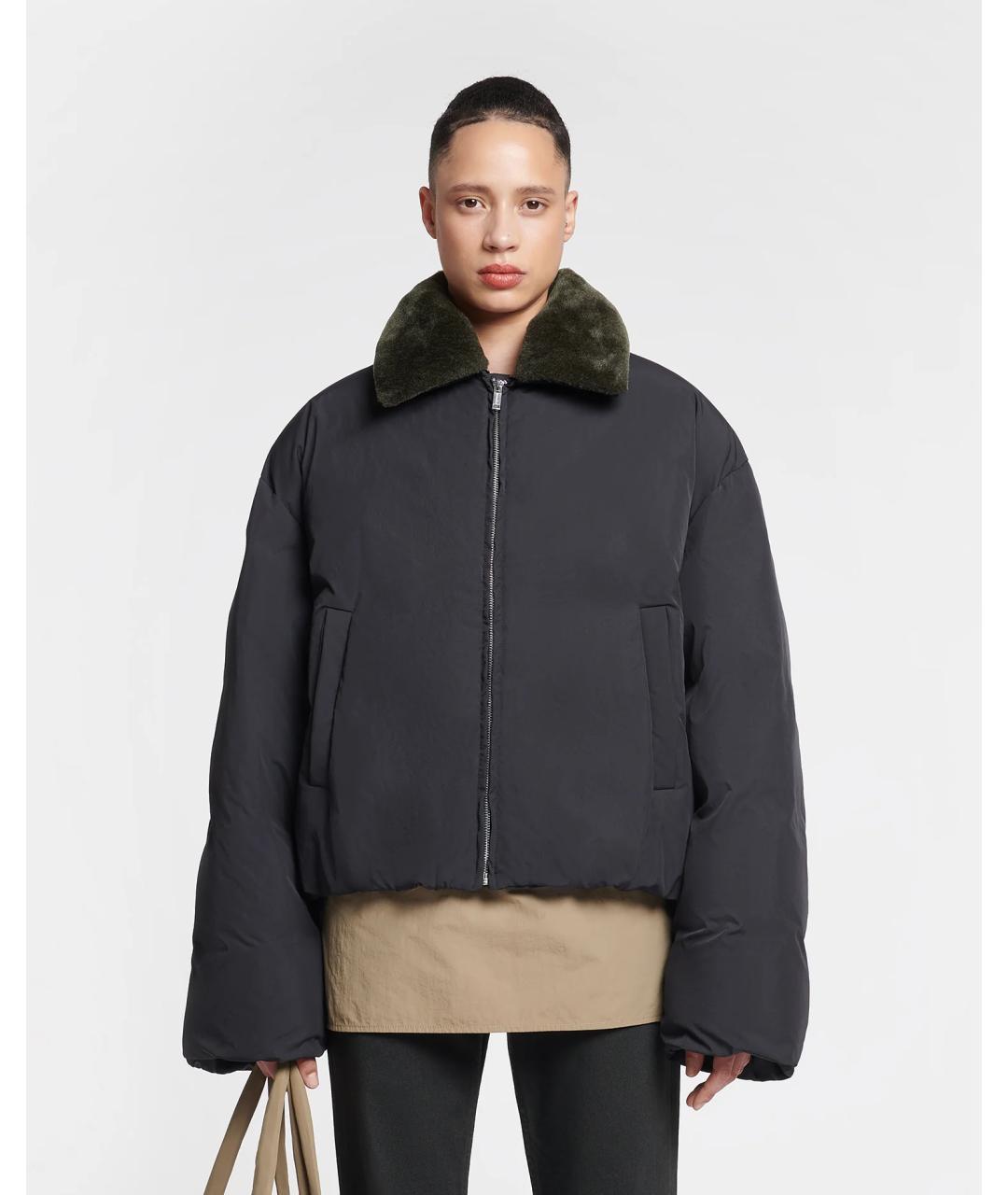 NANUSHKA Черная полиамидовая куртка, фото 4