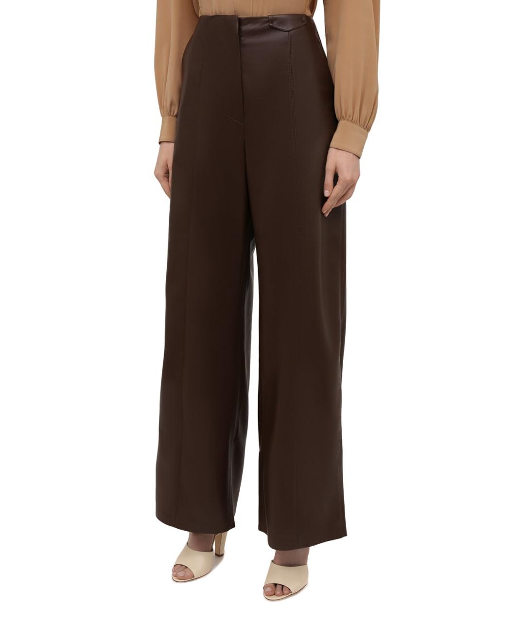 NANUSHKA Коричневые брюки широкие, фото 3