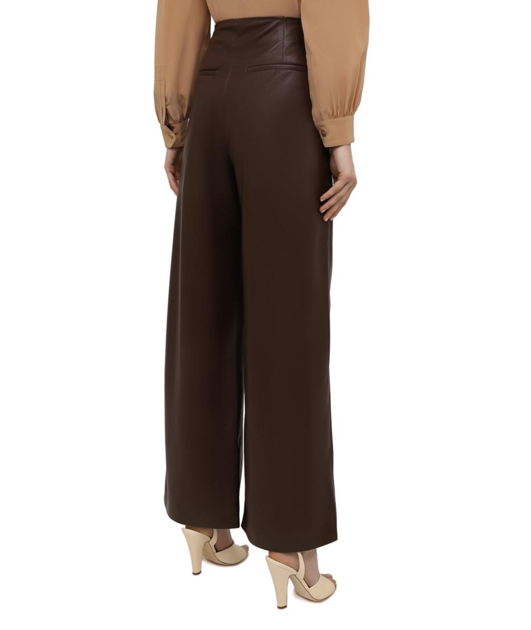 NANUSHKA Коричневые брюки широкие, фото 4