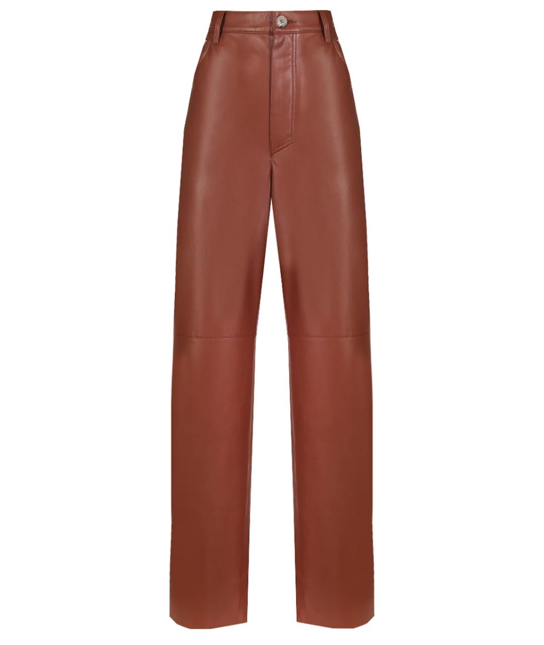 NANUSHKA Оранжевое прямые брюки, фото 1