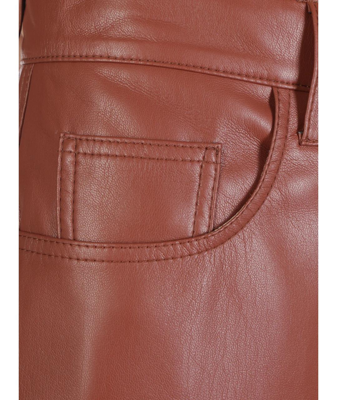 NANUSHKA Оранжевое прямые брюки, фото 3