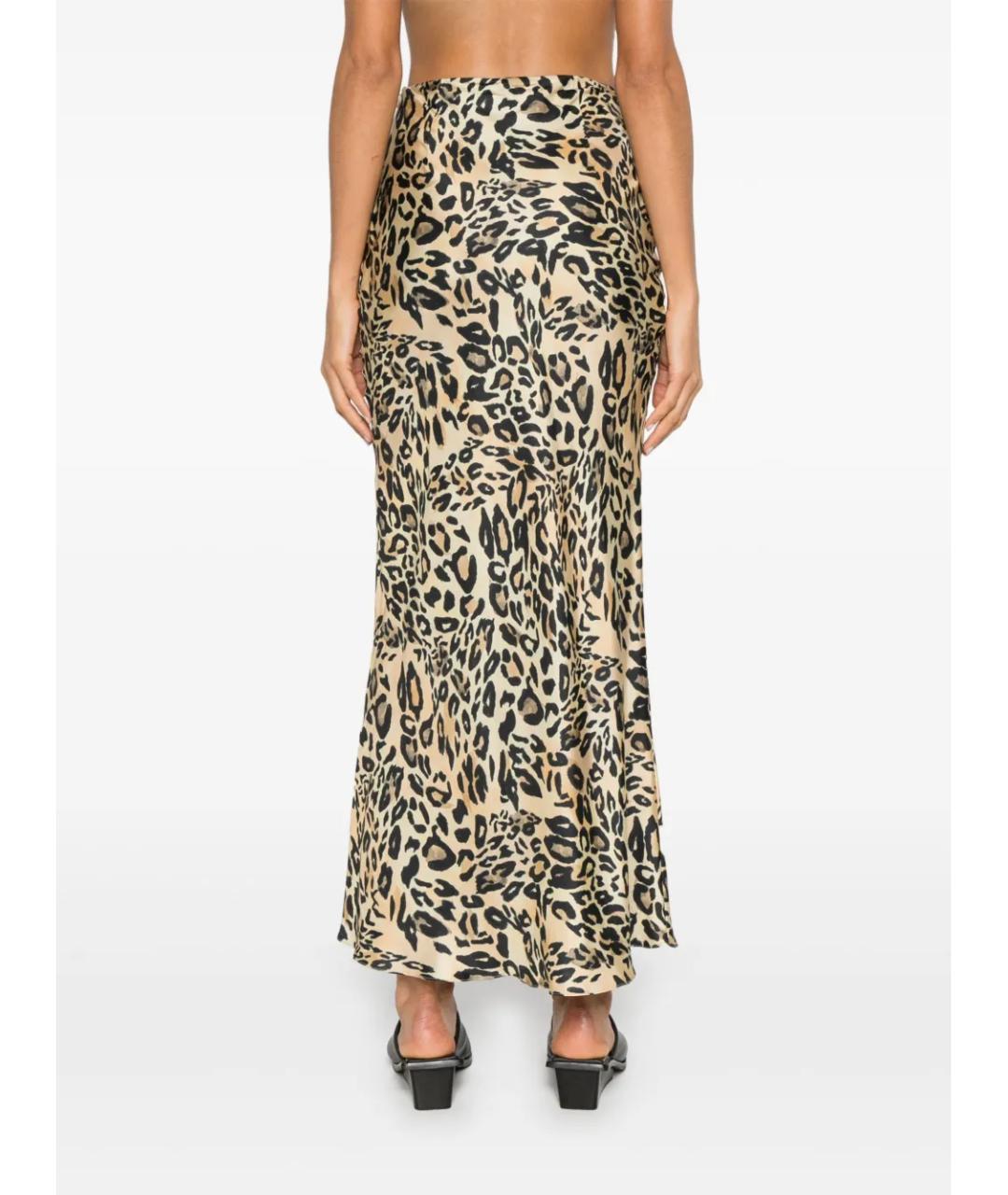 NANUSHKA Мульти шелковая юбка макси, фото 4