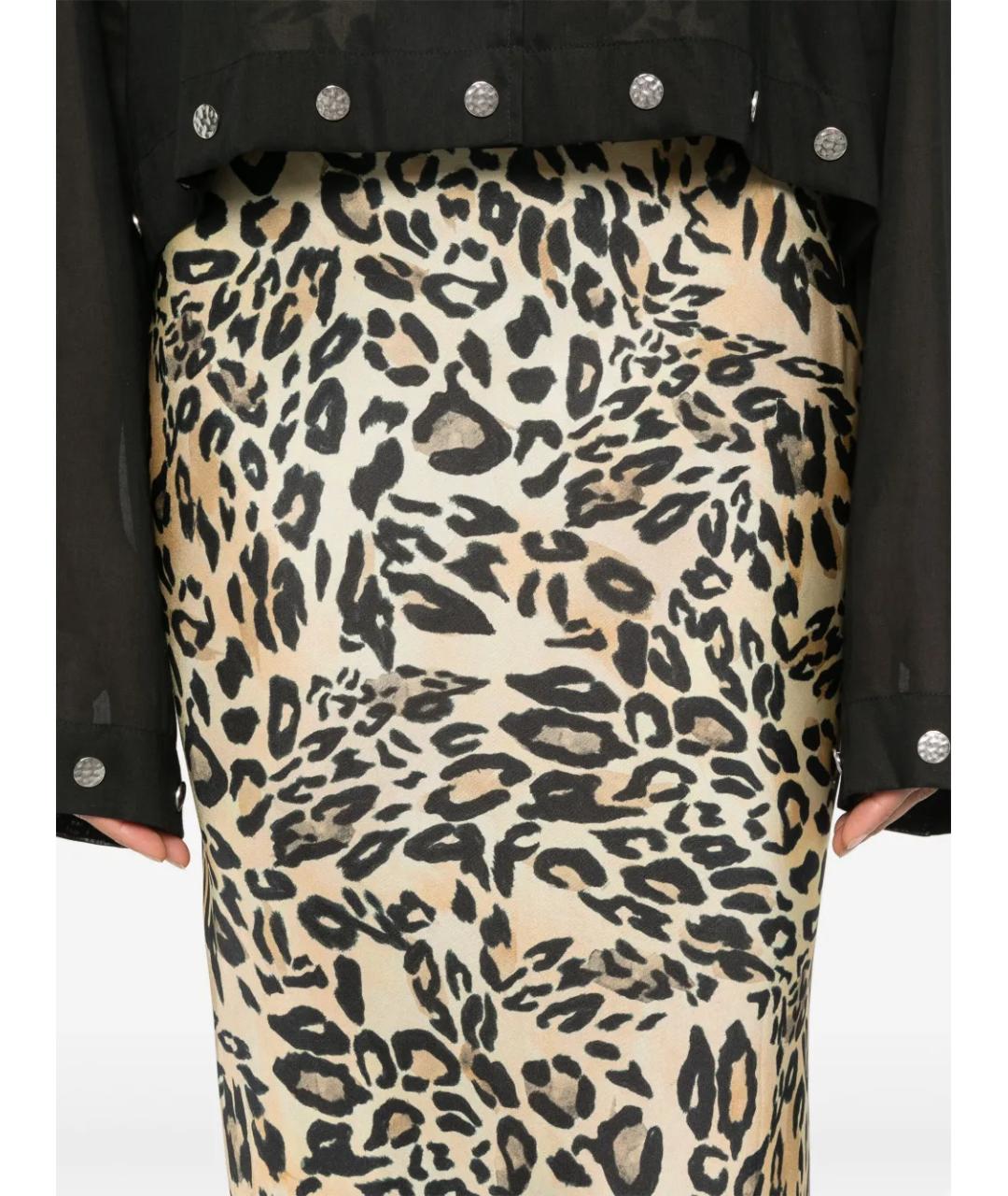 NANUSHKA Мульти шелковая юбка макси, фото 5