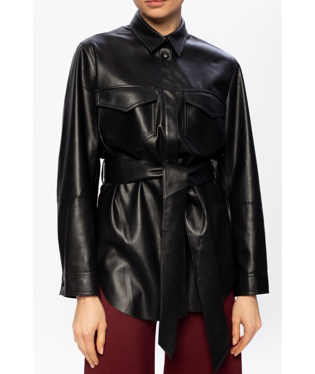 NANUSHKA Черная рубашка, фото 2