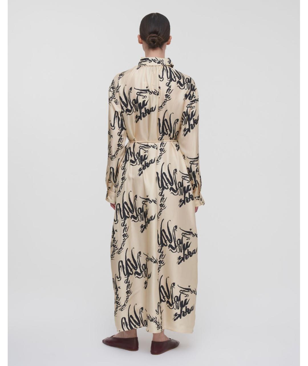 NANUSHKA Мульти шелковое повседневное платье, фото 4