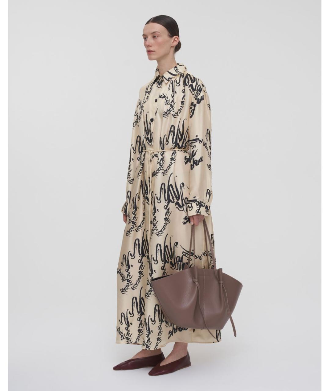 NANUSHKA Мульти шелковое повседневное платье, фото 3