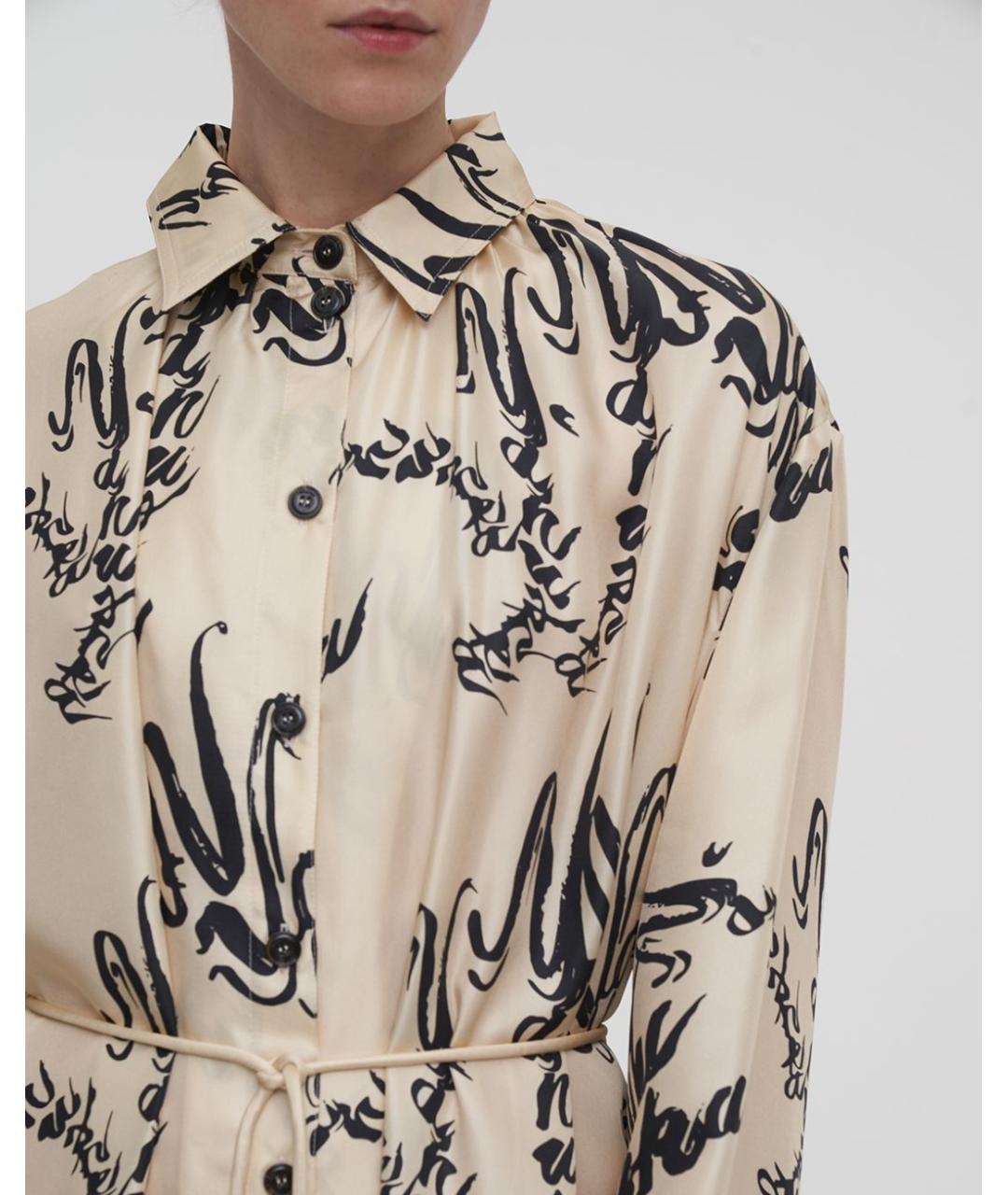 NANUSHKA Мульти шелковое повседневное платье, фото 6