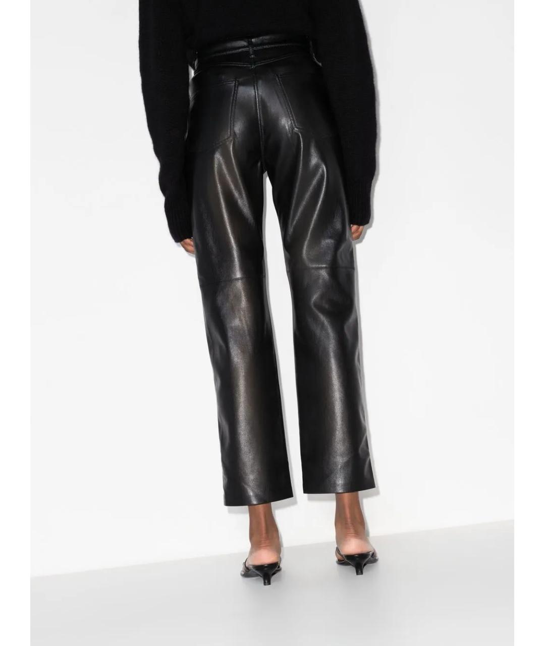 NANUSHKA Черные прямые брюки, фото 3