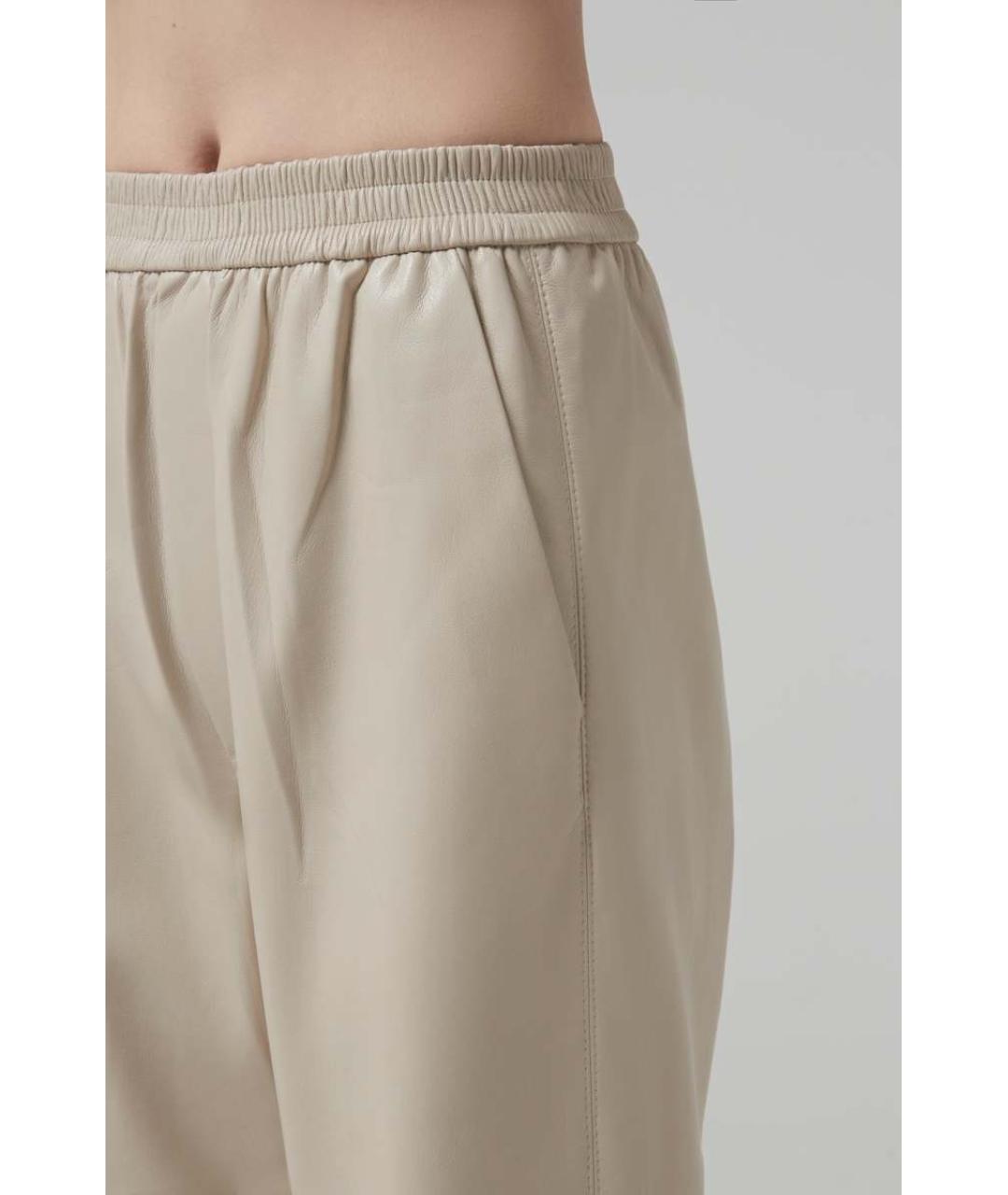 NANUSHKA Бежевые брюки широкие, фото 6