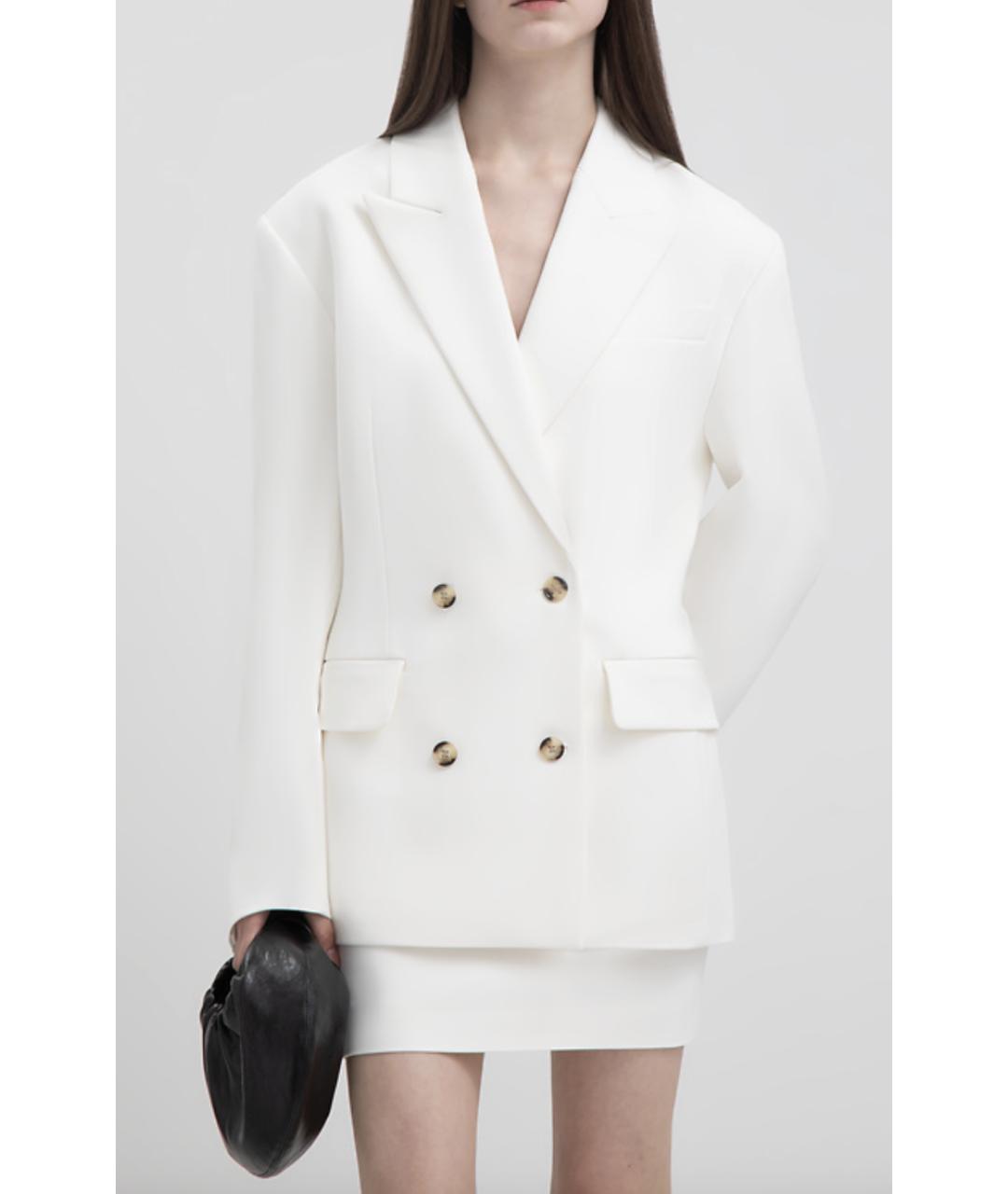 NANUSHKA Белый вискозный жакет/пиджак, фото 6