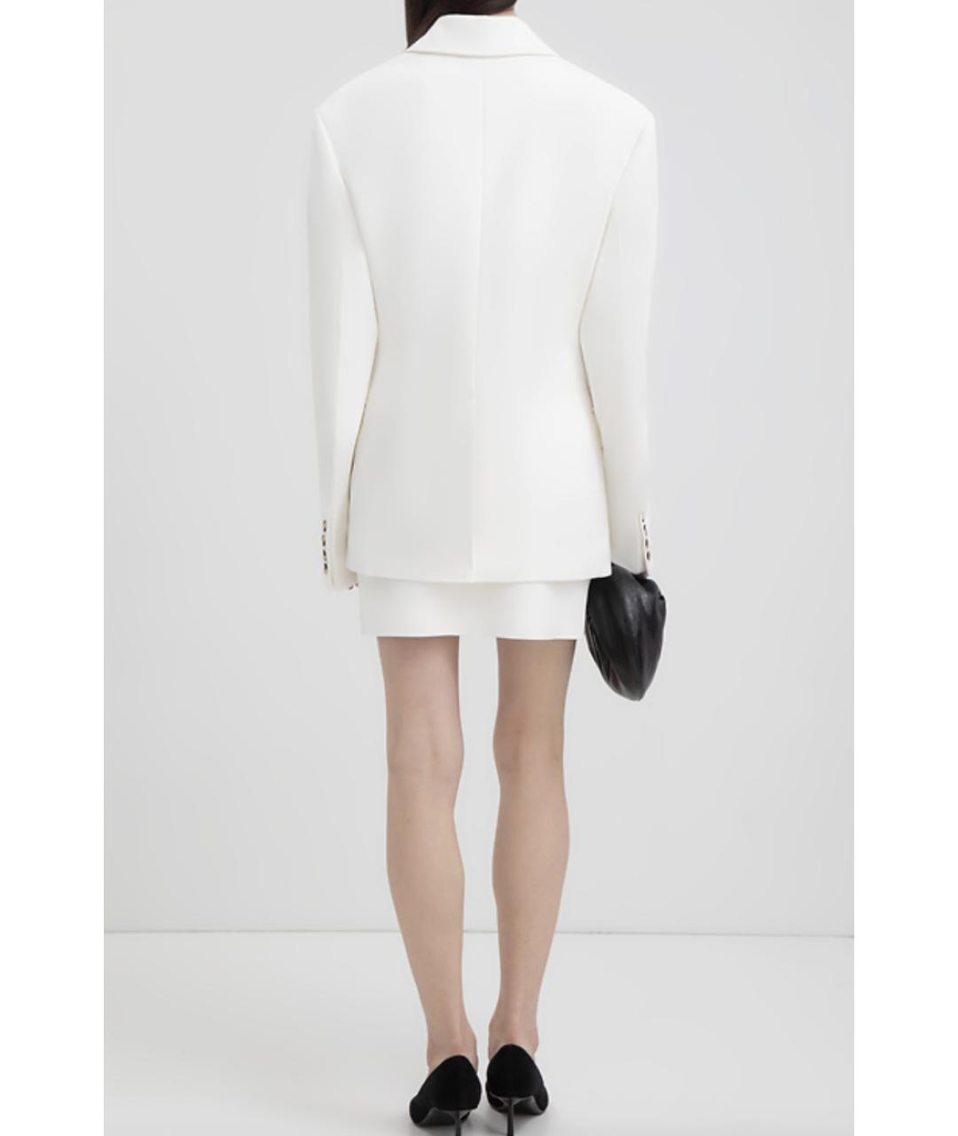 NANUSHKA Белый вискозный жакет/пиджак, фото 5